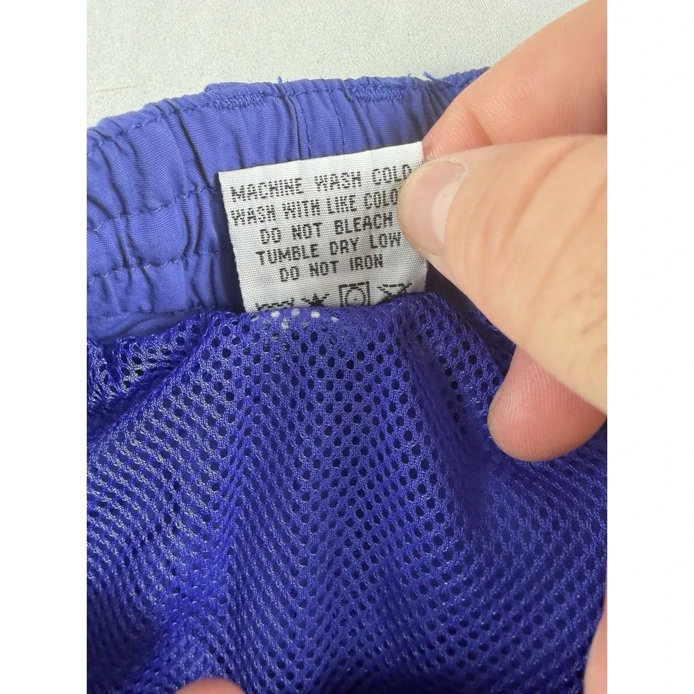 world wide sportsman swim trunks shorts, cargo pocket, men's xl, blue